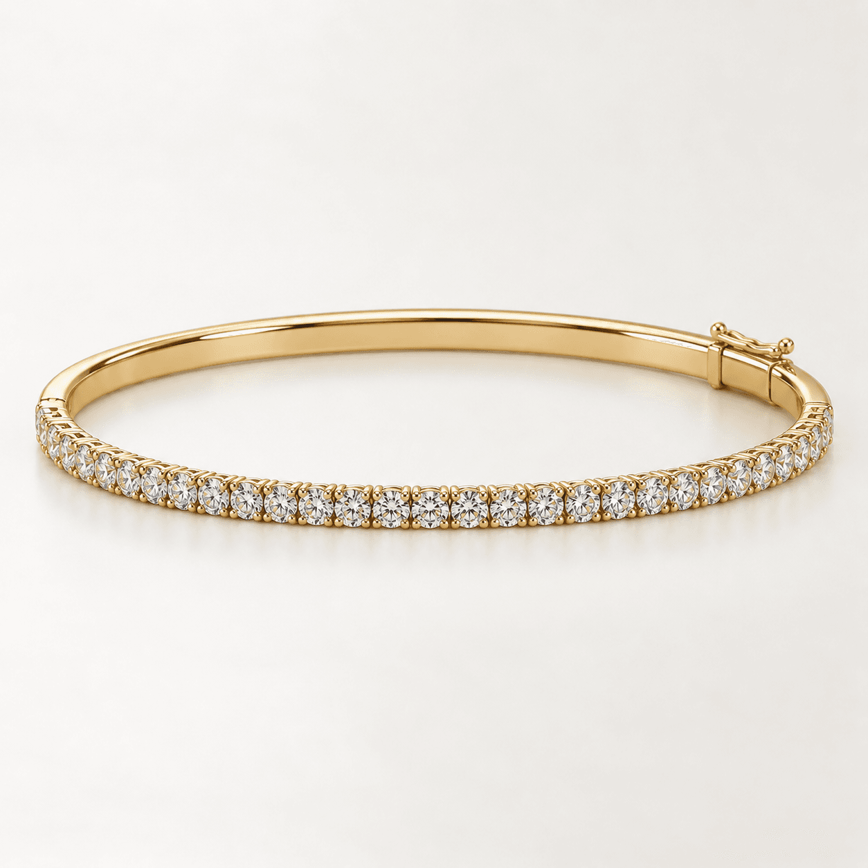 Pavé Diamond Bangle in 14k Yellow Gold product preview