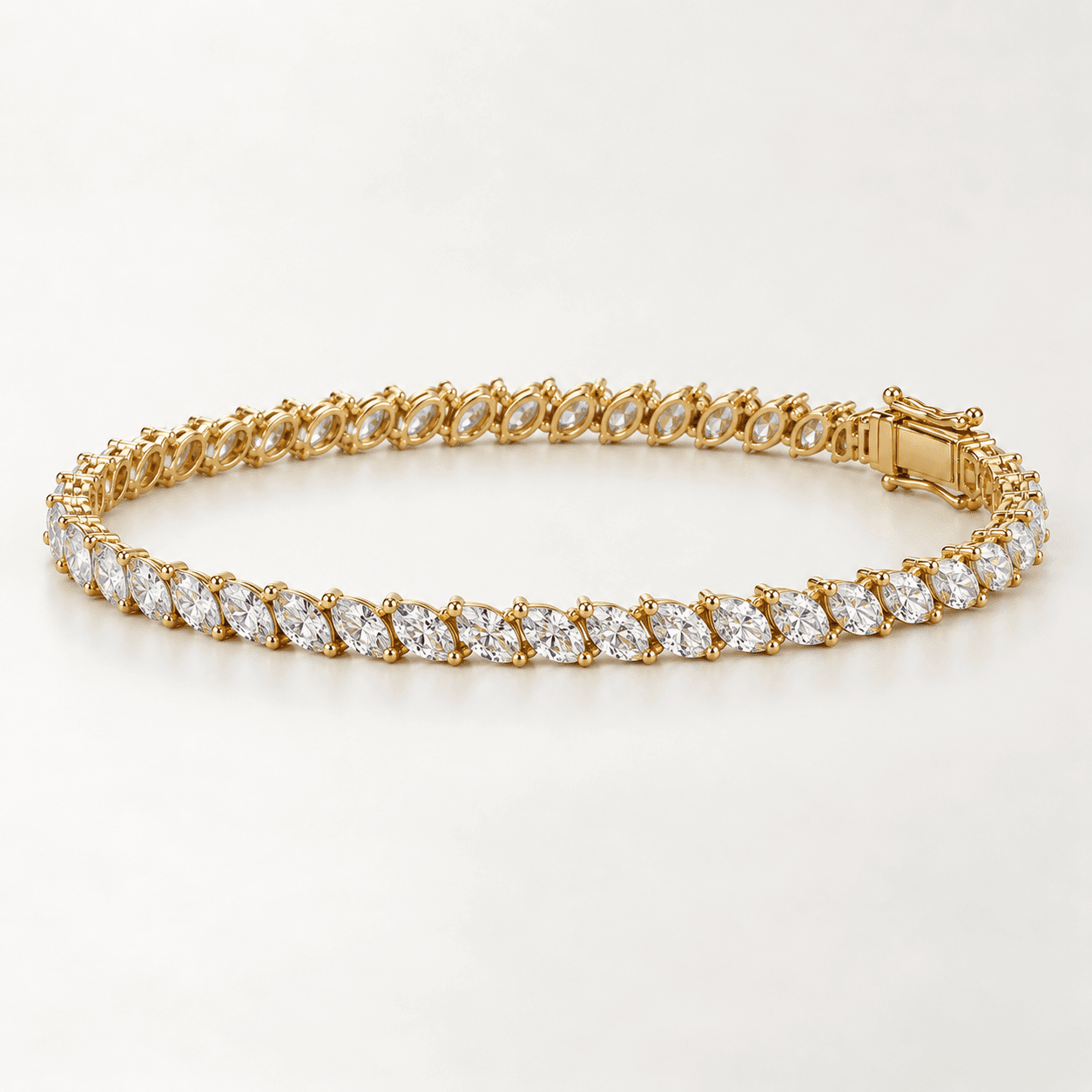 Marquise Diamond Bracelet in 14k Yellow Gold product preview