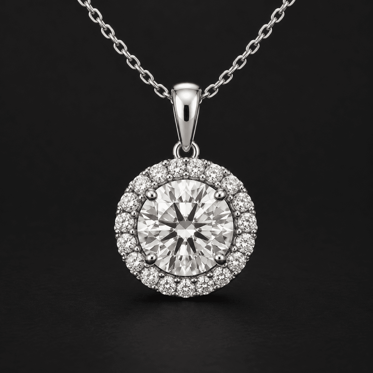 Celeste Diamond Halo in 14k White Gold product preview
