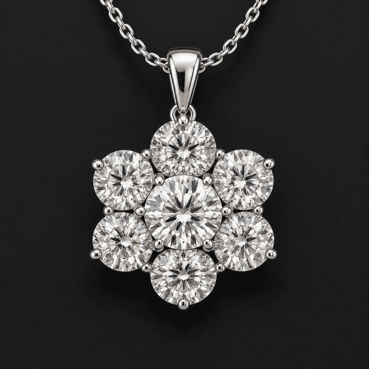 Étoile Diamond Cluster in 18k White Gold product preview