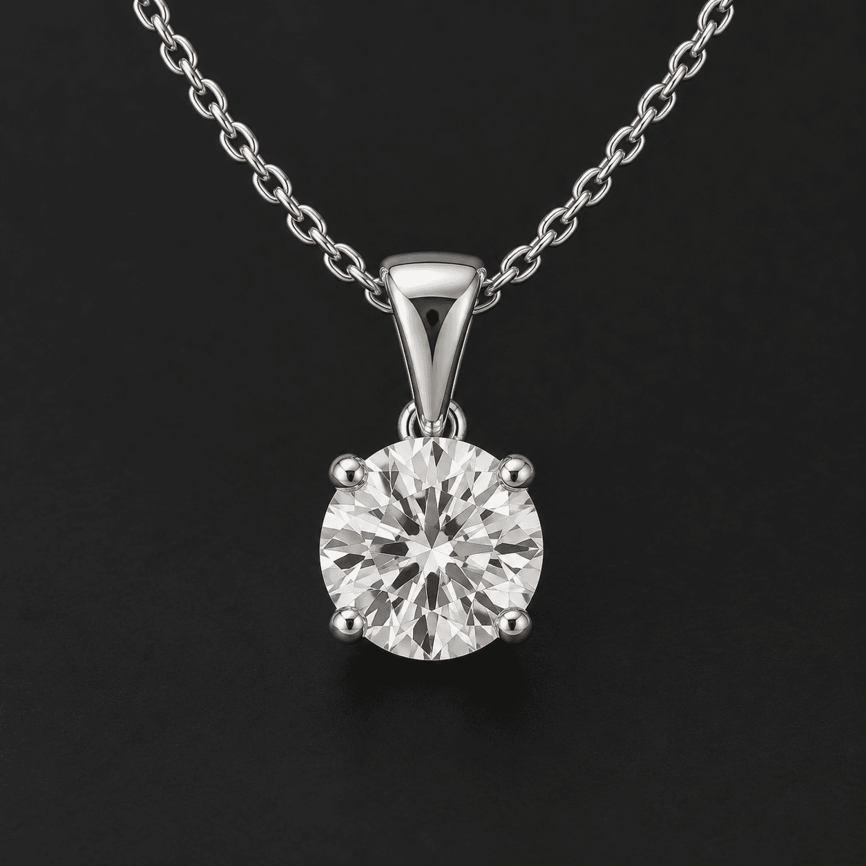 Lumière Diamond Solitaire in 14k White Gold product preview