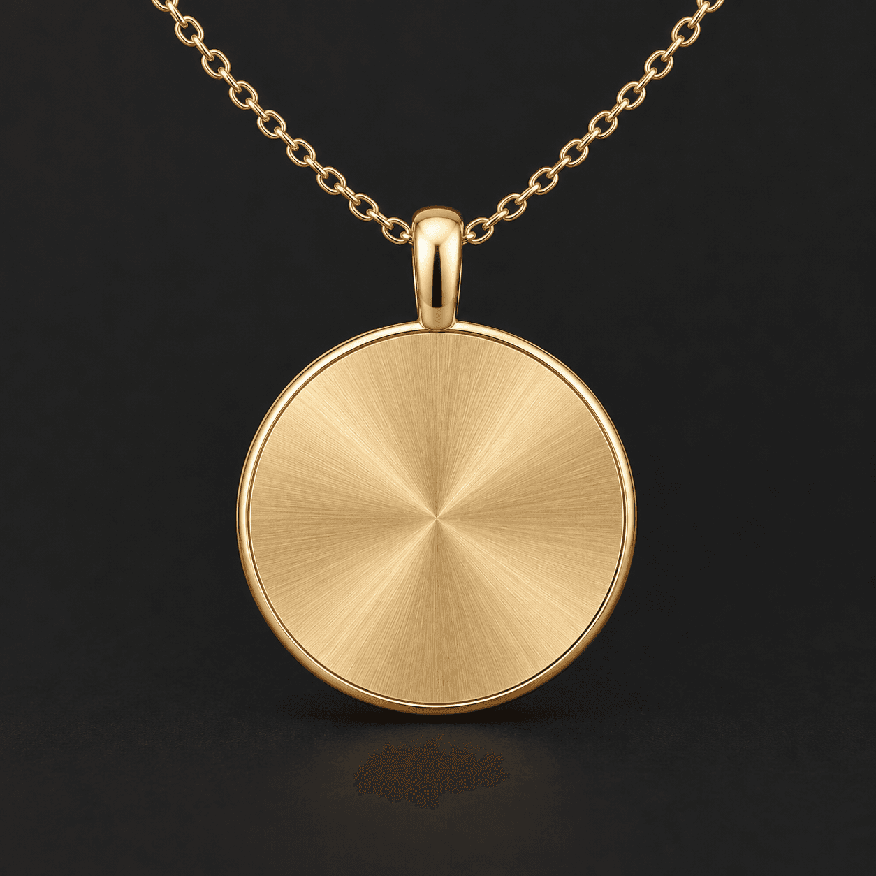 Solstice Gold Medallion in 14k Yellow Gold product preview